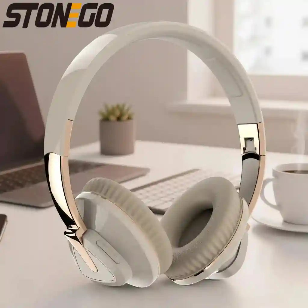 Wireless Bluetooth Headband Headphones - Foldable Bass by Tidesmit Tidesmit