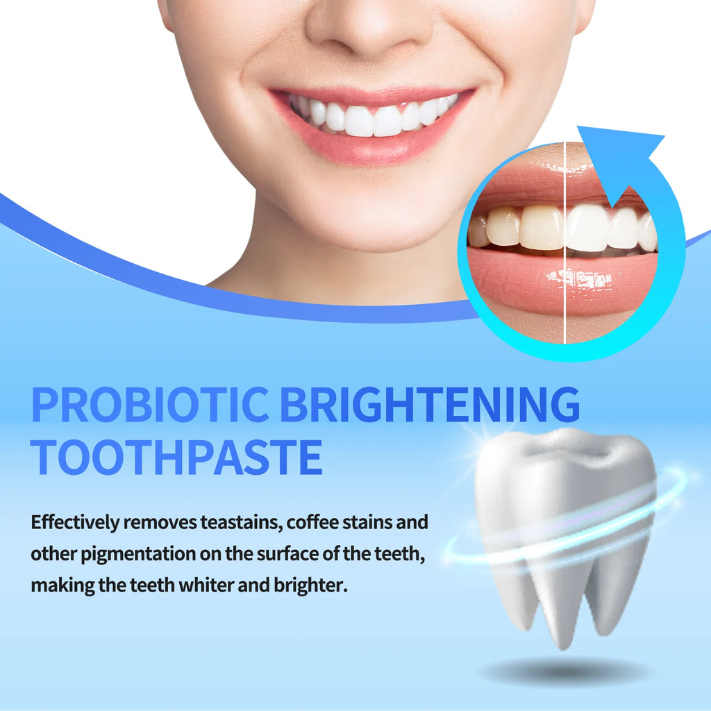 Tidesmit SP-6 Probiotic Toothpaste for whitening teeth and removing tobacco or coffee stains