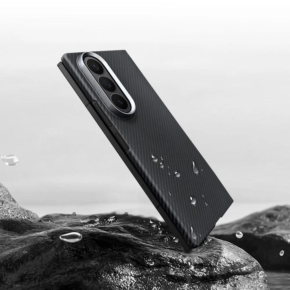 Samsung Galaxy Z Fold 7 Aramid Carbon Fiber Magnetic Case Tidesmit