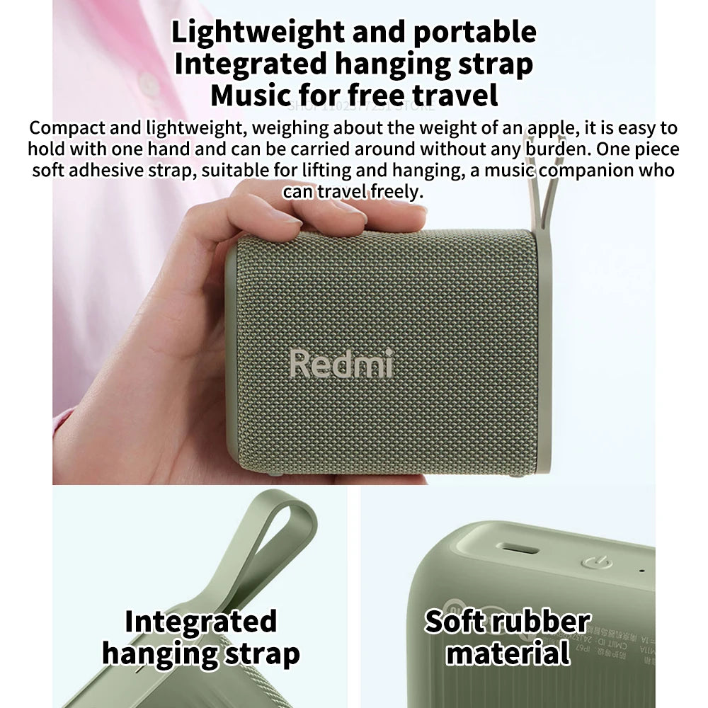 NEW Redmi Portable Bluetooth Speaker Outdoor IP67 Stereo Powerful Sound  Box BT5.3 RGB Dual Pairing TWS Connectivity Colorful