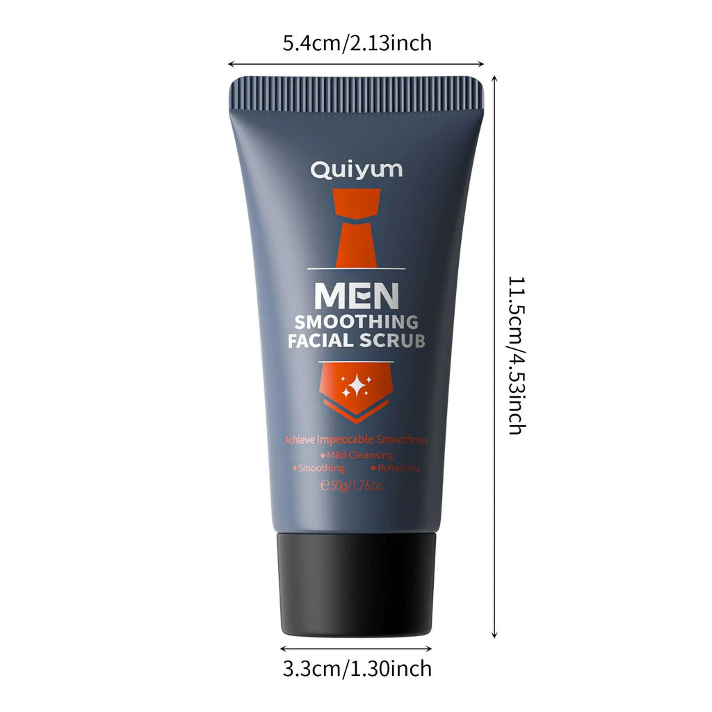 Mens Facial Scrub Exfoliator - Deep Pore Cleanser with Natural Extracts 50g Scrubs Treatments Tidesmit
