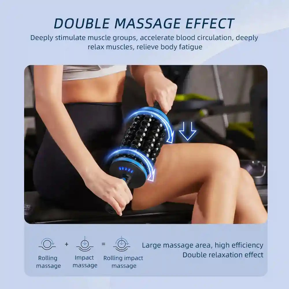 Electric Massage Roller - Deep Tissue Muscle Relief with Heat Therapy Massage Roller Tidesmit