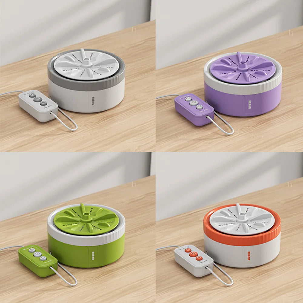 Tidesmit portable USB mini washing machine with 3 gear timer settings for travel laundry, underwear, and baby clothes.