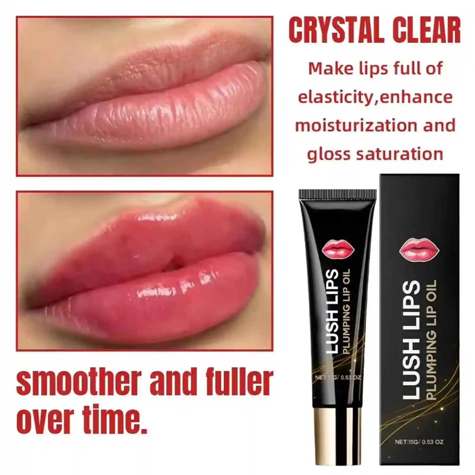 Lip Plumper Oil: Instant Volumizing Hydration & Moisture Care Lip Care Tidesmit