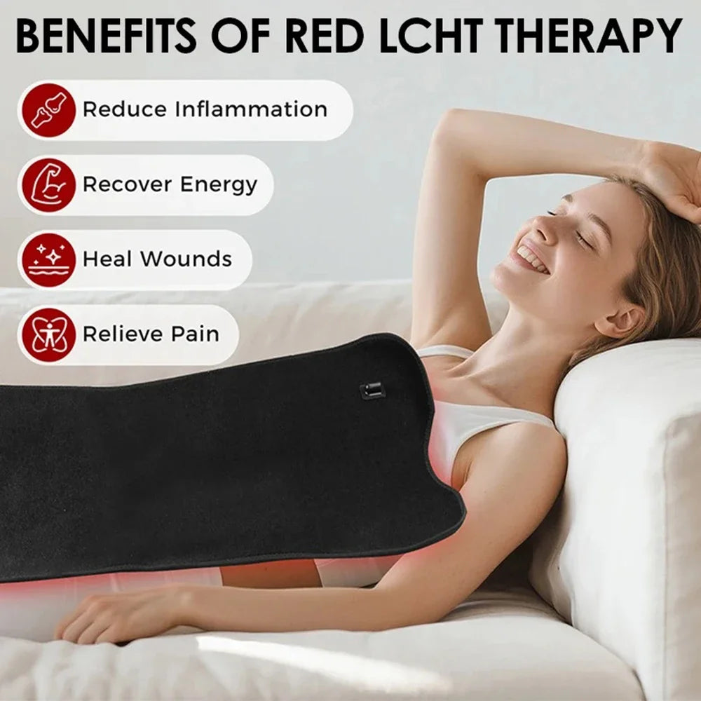 210pcs LED Bead Red Light Belt Red Infrared Light Therapy Pad LED Beauty Devices for Face and Body Back Knee Hands Feet Relief