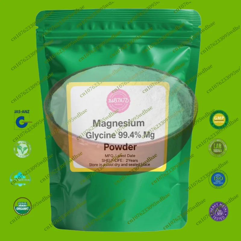 4-layer Out Pack Aluminum Foil Bag 100% Magnesium Glycinate Powder DoubleDeck PlasticBag for Global Distributors