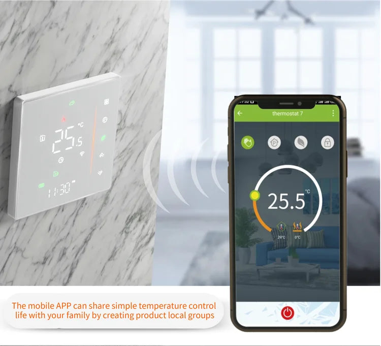 Wifi Heating Thermostat Warm Floor Gas Boiler Digital Temperature Controller 220V Tuya Smart Life Alexa Google Home Assistant