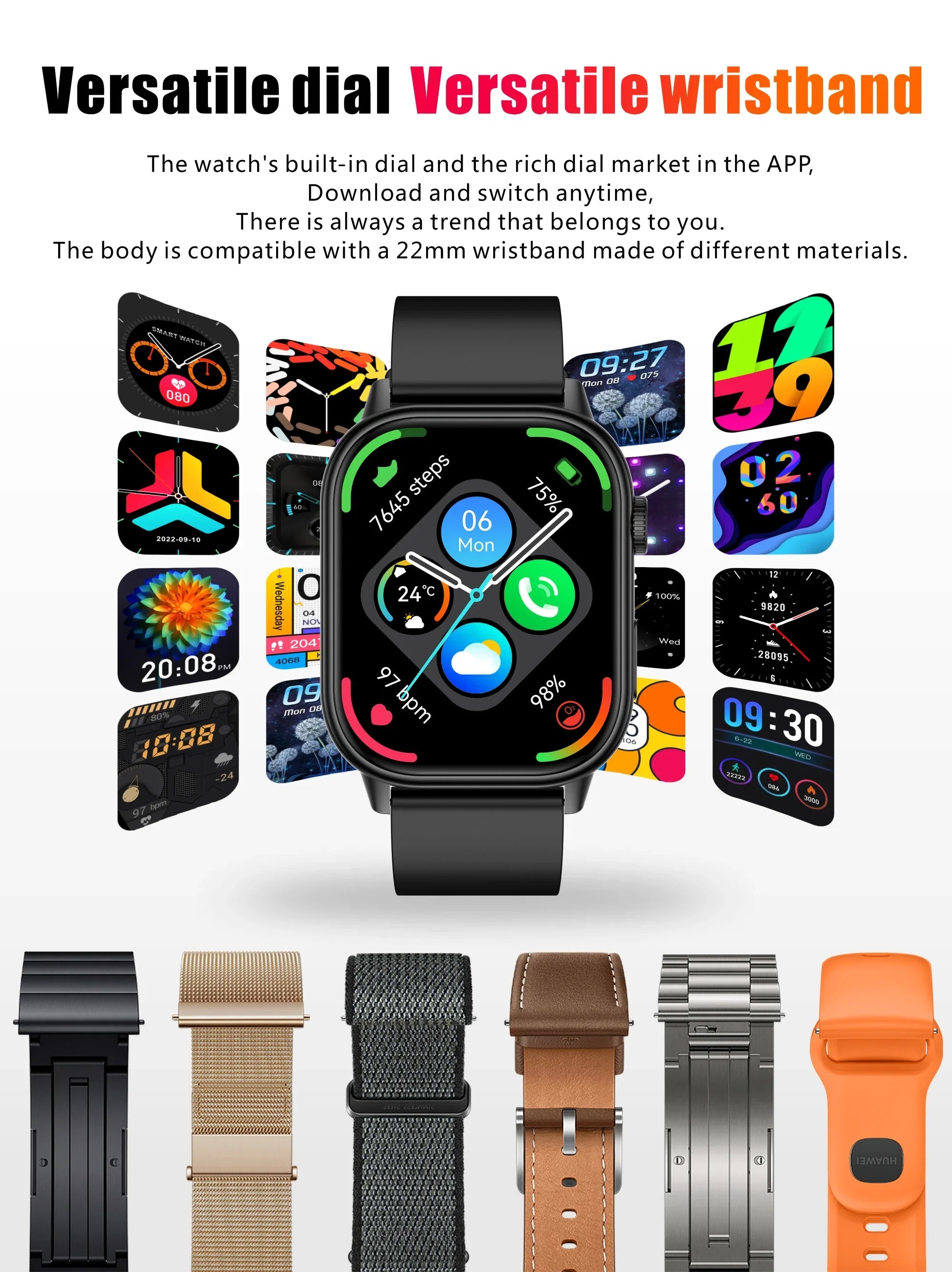 New Smartwatch Sports GPS tracker AMOLED Men Compass Military Outdoor Sports Bluetooth Call Watch 2.01 inch HD screen for Andrio