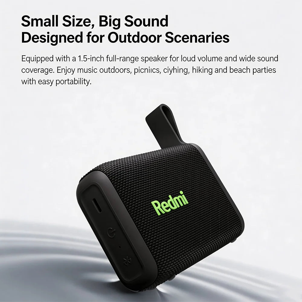 NEW Redmi Portable Bluetooth Speaker Outdoor IP67 Stereo Powerful Sound  Box BT5.3 RGB Dual Pairing TWS Connectivity Colorful