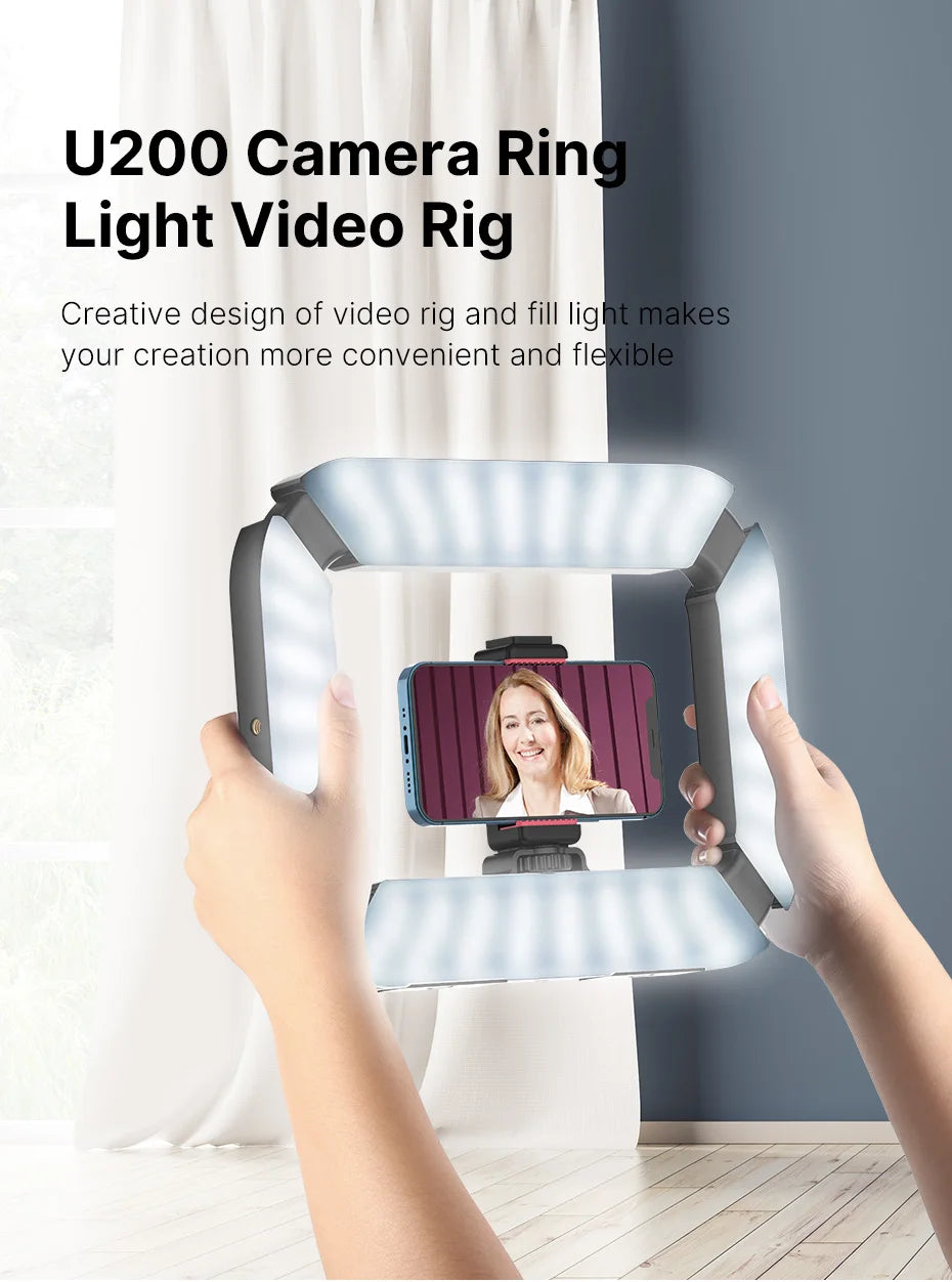 Bi-Color LED Ring Light for Video - Adjustable Dimmable Vlog Rig Tidesmit