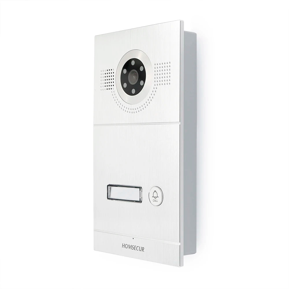 HOMSECUR PoE Powered Outdoor Doorbell Camera Rust-proof Aluminium Alloy BC121IP-1S Flush Mount For HDK IP Video Doorphone System