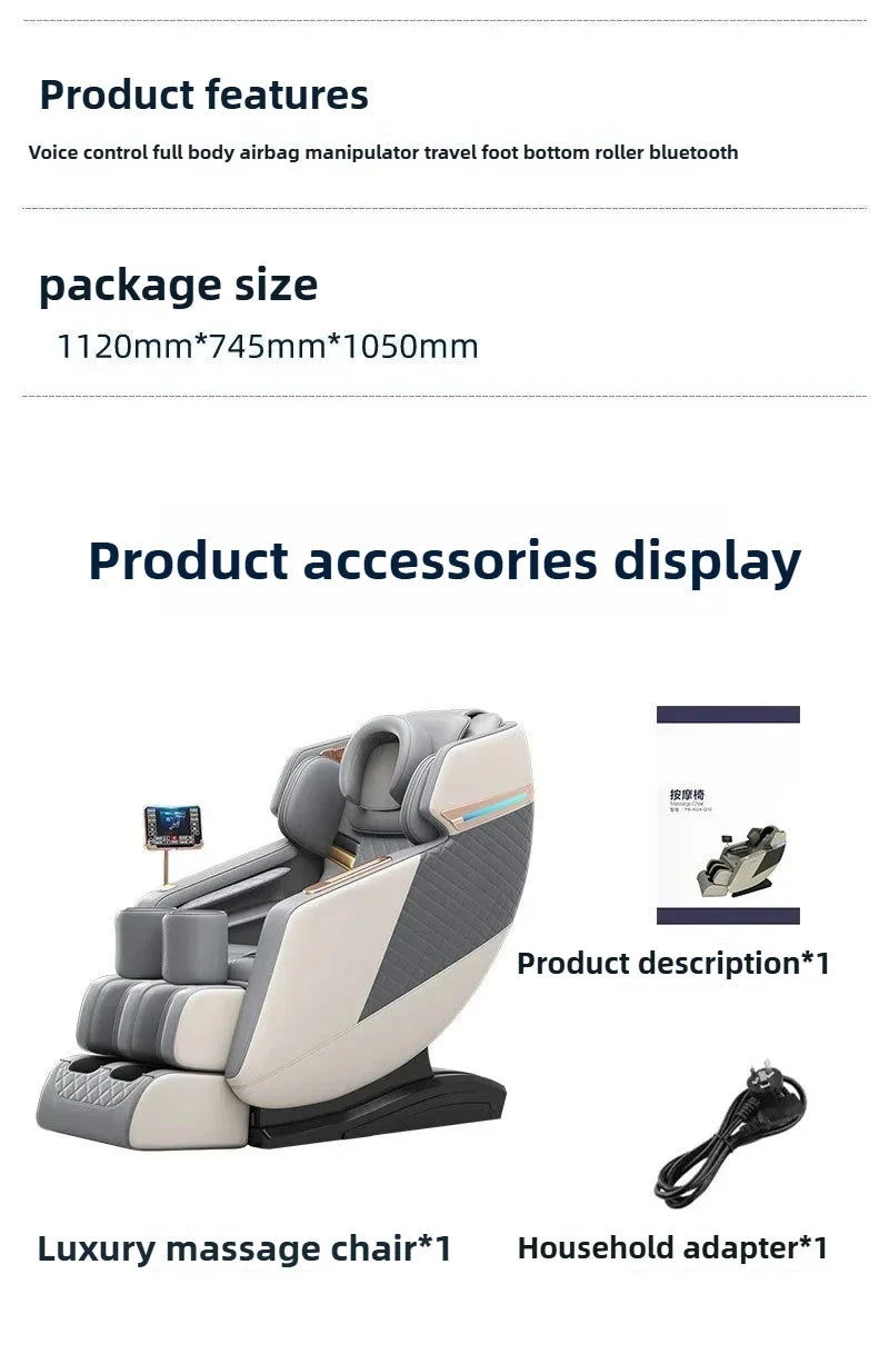 Full Body Zero Gravity Massage Chair with AI Voice Control - Tidesmit Massage Chairs Tidesmit