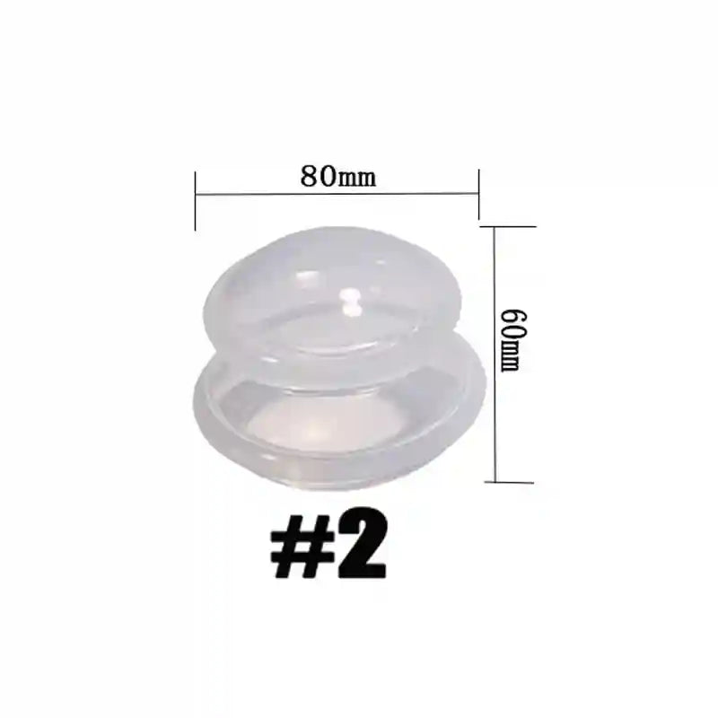 Silicone Cupping Therapy Set - 4 Piece Cellulite Massage Kit Massage Roller Transparent-Size 2 Tidesmit