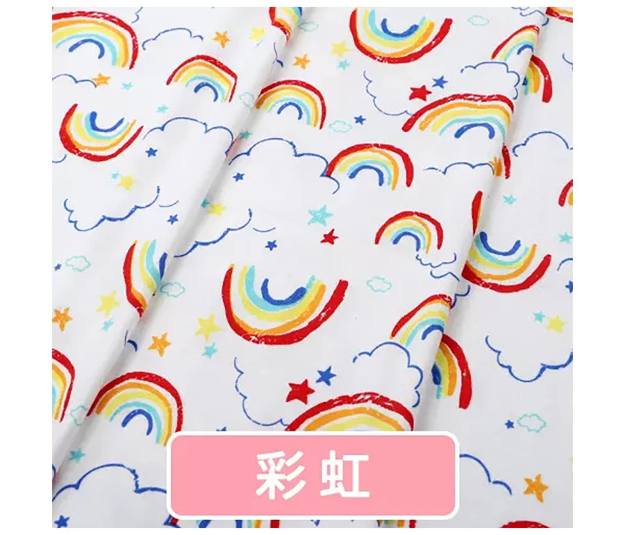 Baby Fabric Knit Jersey Print Fabric Sewing Material for Children's Garment 50*185cm Brocade Fabric Organic Fabric  Knitted