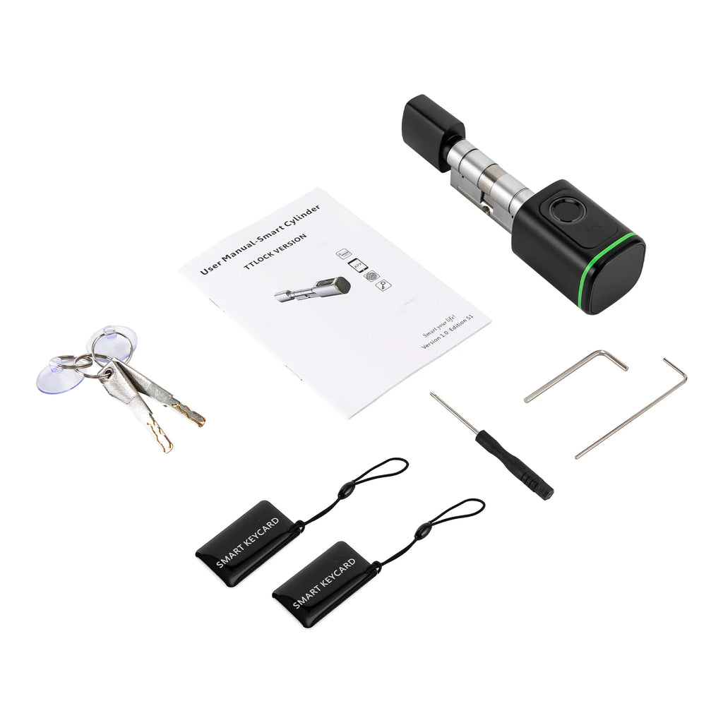 Advanced Smart Lock 4-in-1 Fingerprint/APP/Card/Key IP53 Waterproof 100 Users Alloy Durable for Home Hotel Apartment Door