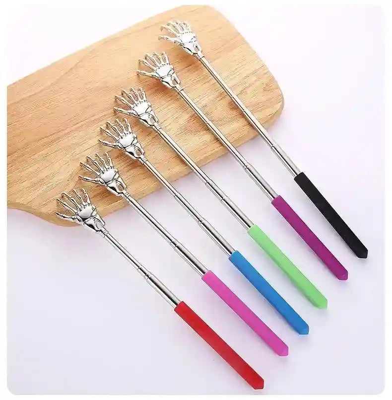 Extendable Stainless Steel Back Scratcher - Durable Manual Massager Massage Roller Tidesmit