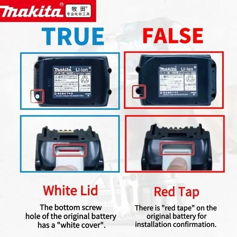 Genuine 6AH Makita BL1860 6ah Battery Power Tools Li-ion Replacement LXT BL1850 BL1840 for 18V Screwdriver with BMS 18v Battery