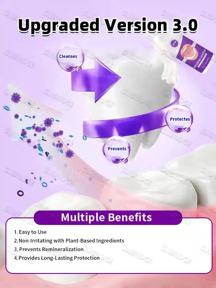 Tidesmit 3.0 teeth whitening oral foam cleanser for professional at-home dental care and stain removal