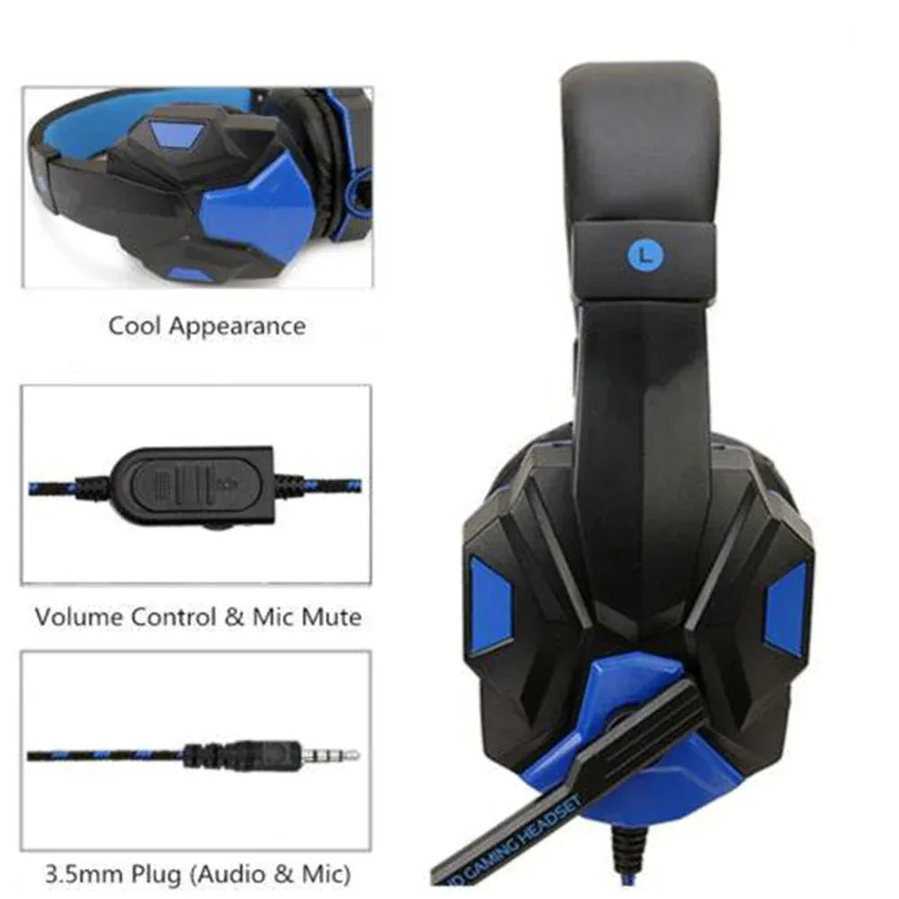 Tidesmit Wired Stereo Gaming Headphones with Microphone - 3.5mm Jack Tidesmit