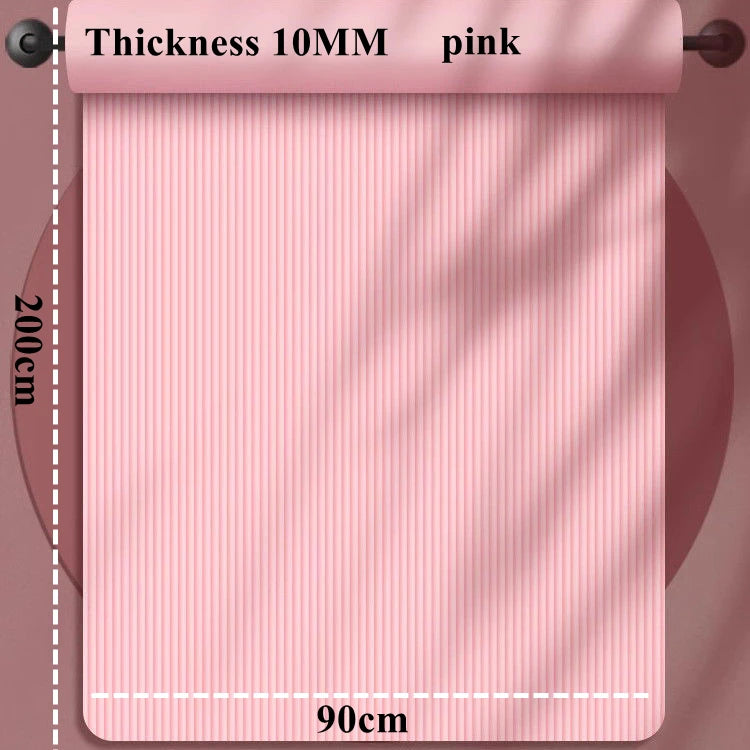 200cm X 90cm NBR Yoga Mats Anti-slip Sport Fitness Mat Blanket for Exercise Yoga and Pilates Gymnastics Mat Fitness Equipment