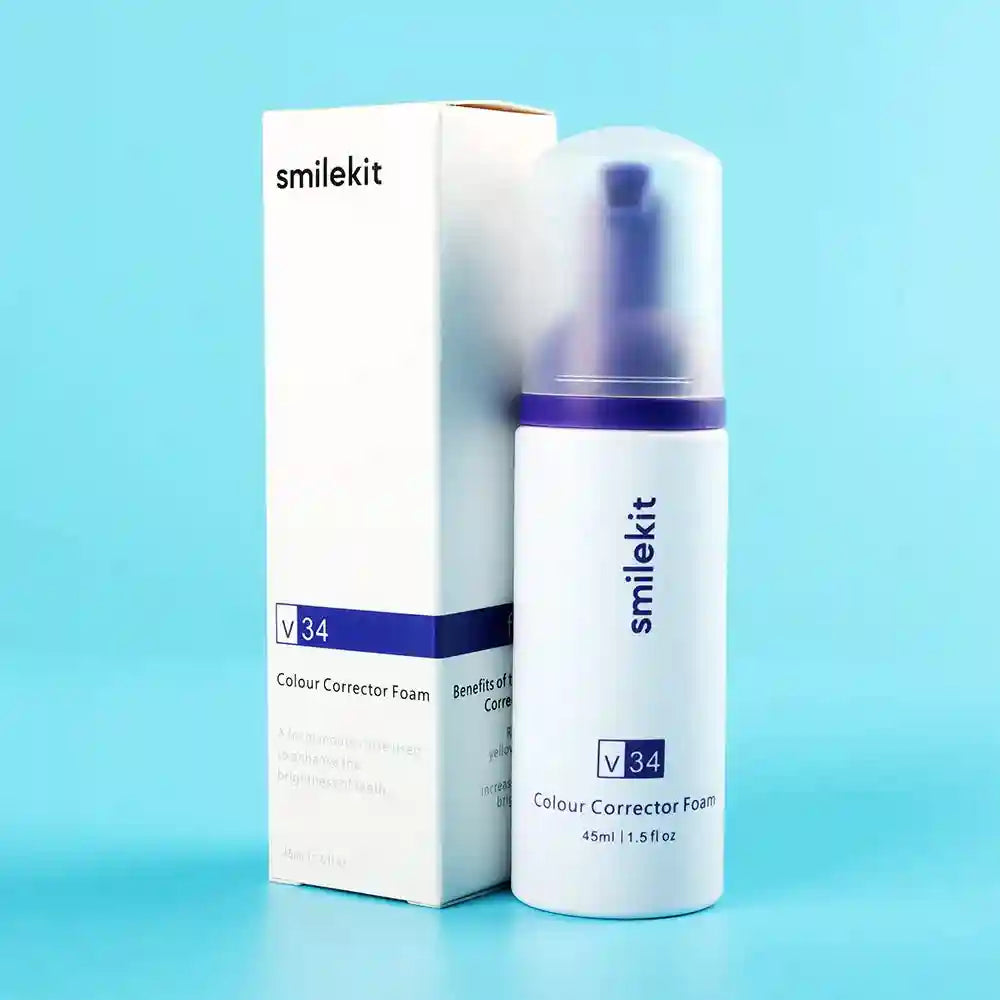 Tidesmit 45ml Smilekit purple teeth whitening mousse for tartar removal and fresh breath oral hygiene care