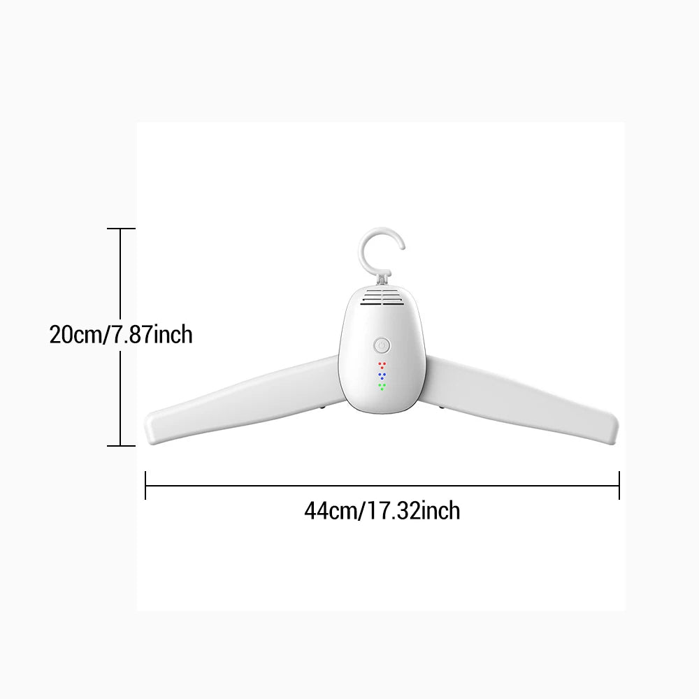 Tidesmit portable electric clothes and shoe dryer rack with smart warm air drying technology for travel, view 12