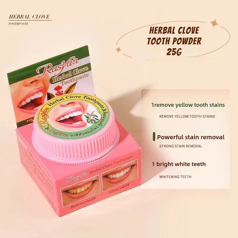 Tidesmit Rasyan herbal clove toothpaste for teeth whitening and natural bad breath protection