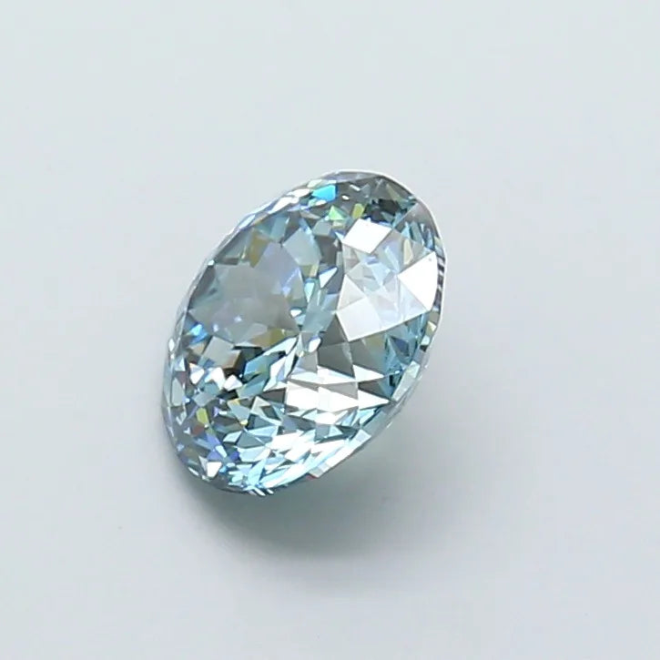 Portuguese Cut CVD Lab Diamond Fancy Vivid Blue VVS2 Excellent Polish Rare Loose Gemstone Premium IGI Sparkling Fine Stone