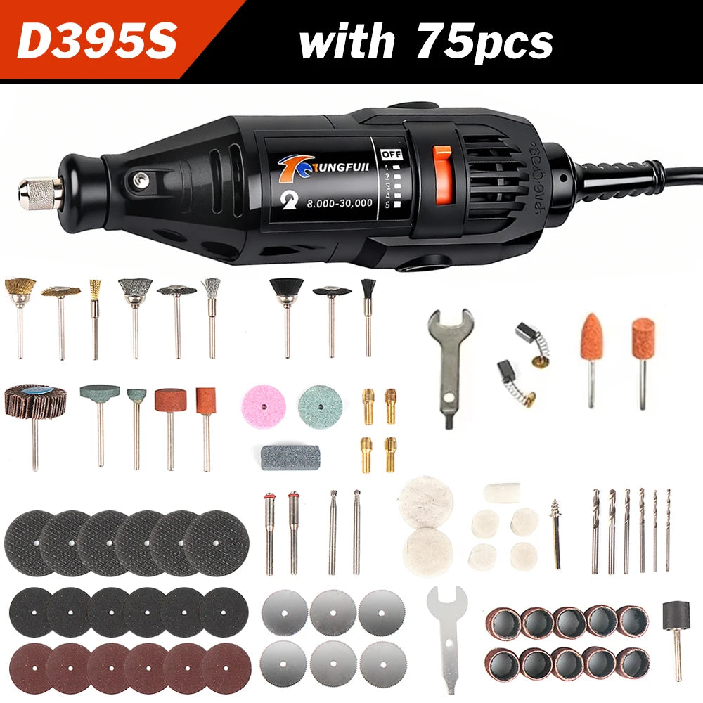 Mini Electric Drill Engraver Machine, Dremel Rotary Tools, Engraver Grinder Compatible with Power Tools, Accessories, 220V