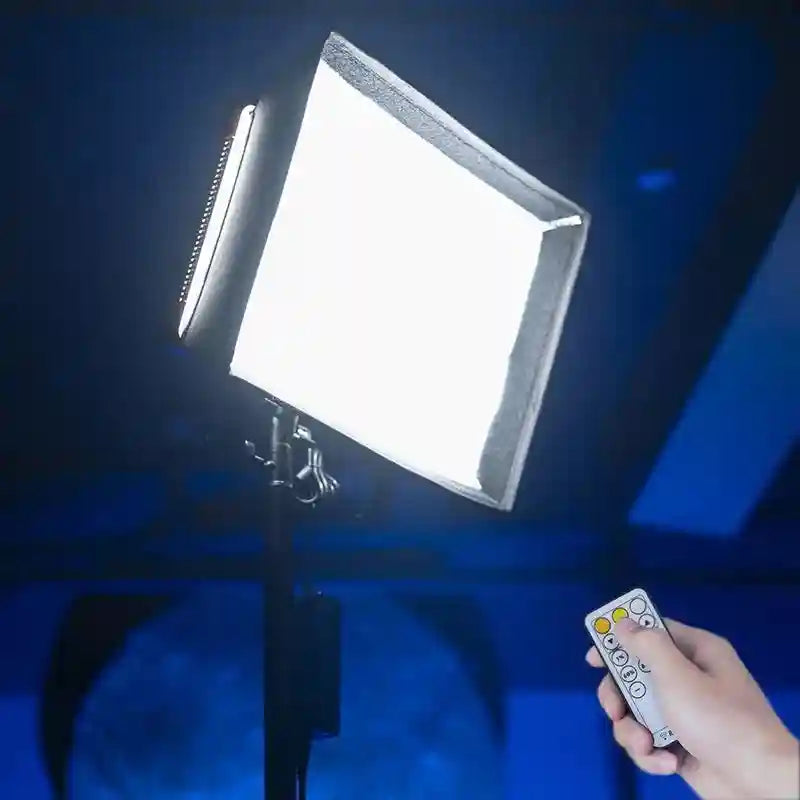 60W LED Video Light Panel | Adjustable Color Temperature Studio Kit Tidesmit