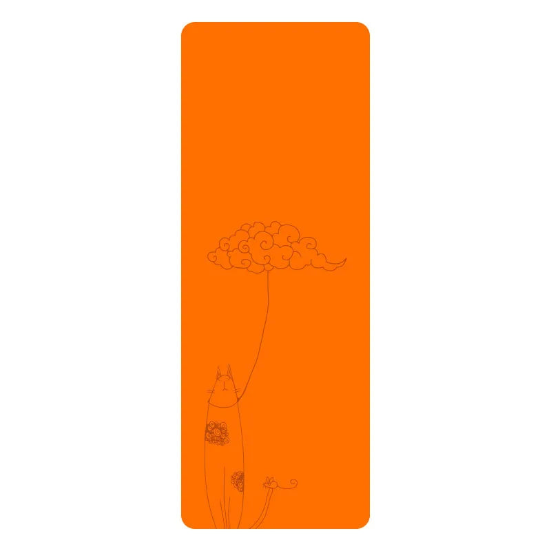 Natural Rubber PU Non-Slip Sweat-Absorbing Yoga Mat, Simple, Sports, Fitness, Shop, Home