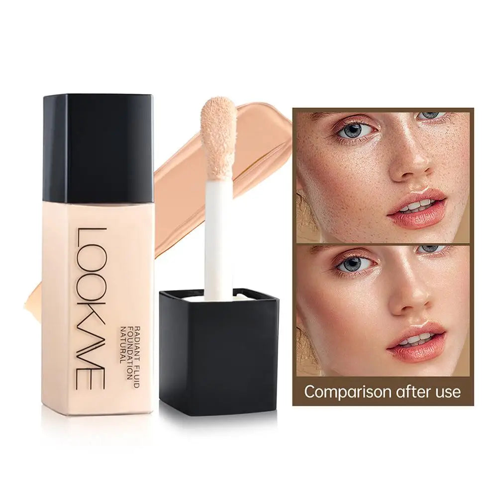 Tidesmit long lasting full coverage matte liquid foundation texture close-up for natural face makeup finish