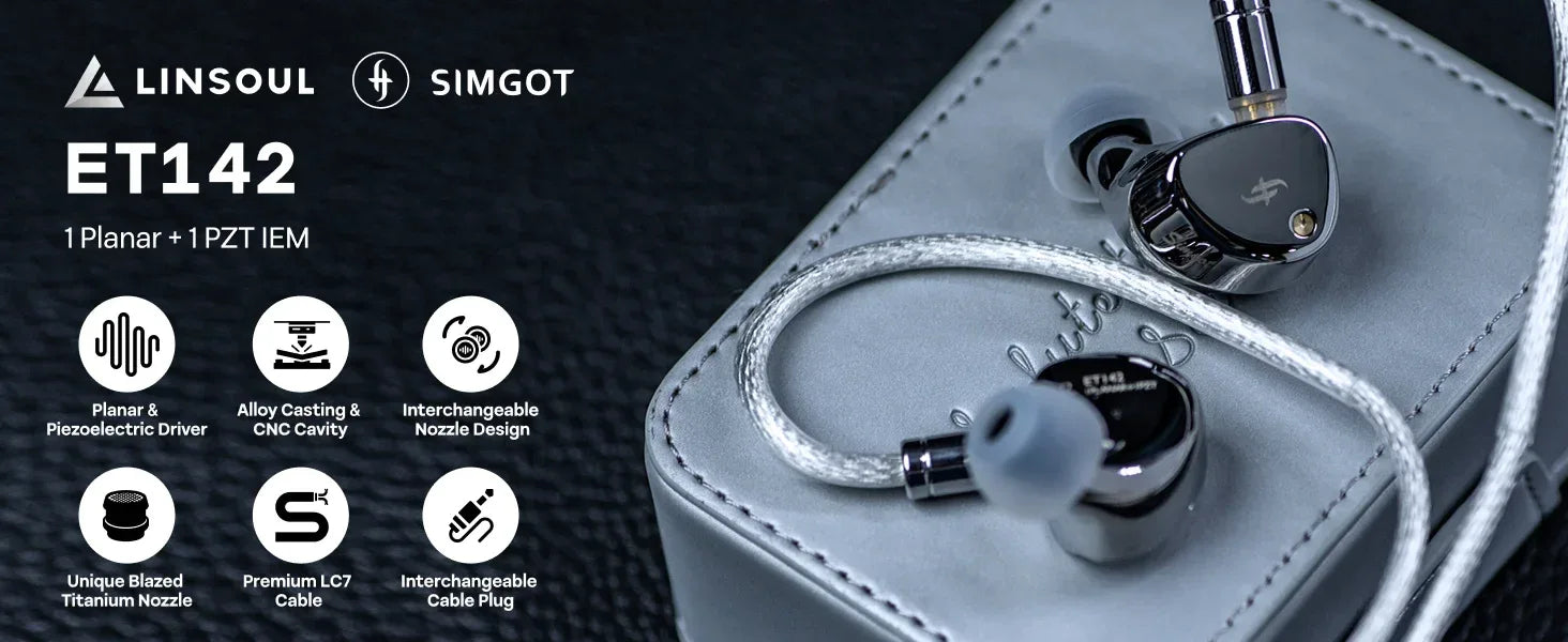 SIMGOT ET142 Planar Magnetic IEMs | Dual Nozzle Tuning | Tidesmit Tidesmit