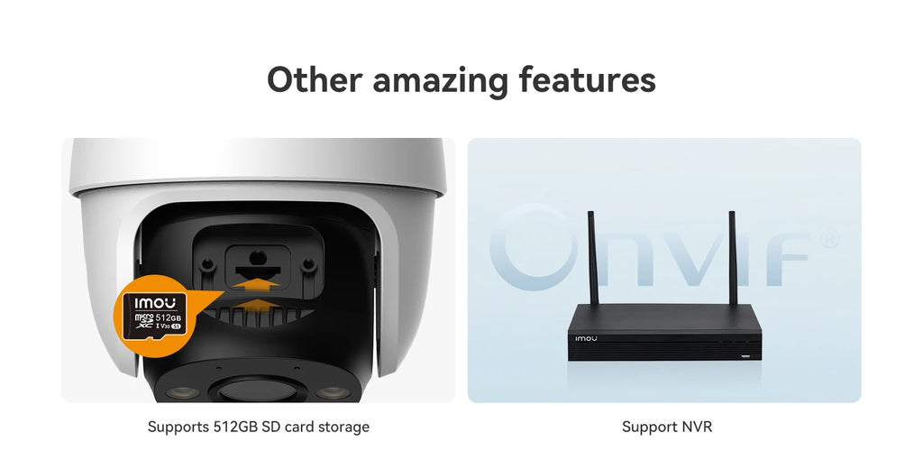 IMOU Cruiser SE+ Series Outdoor Wi-Fi Camera IP66 Weatherproof Camera 8X Digital Zoom Night Vision AI Human Detection Camera
