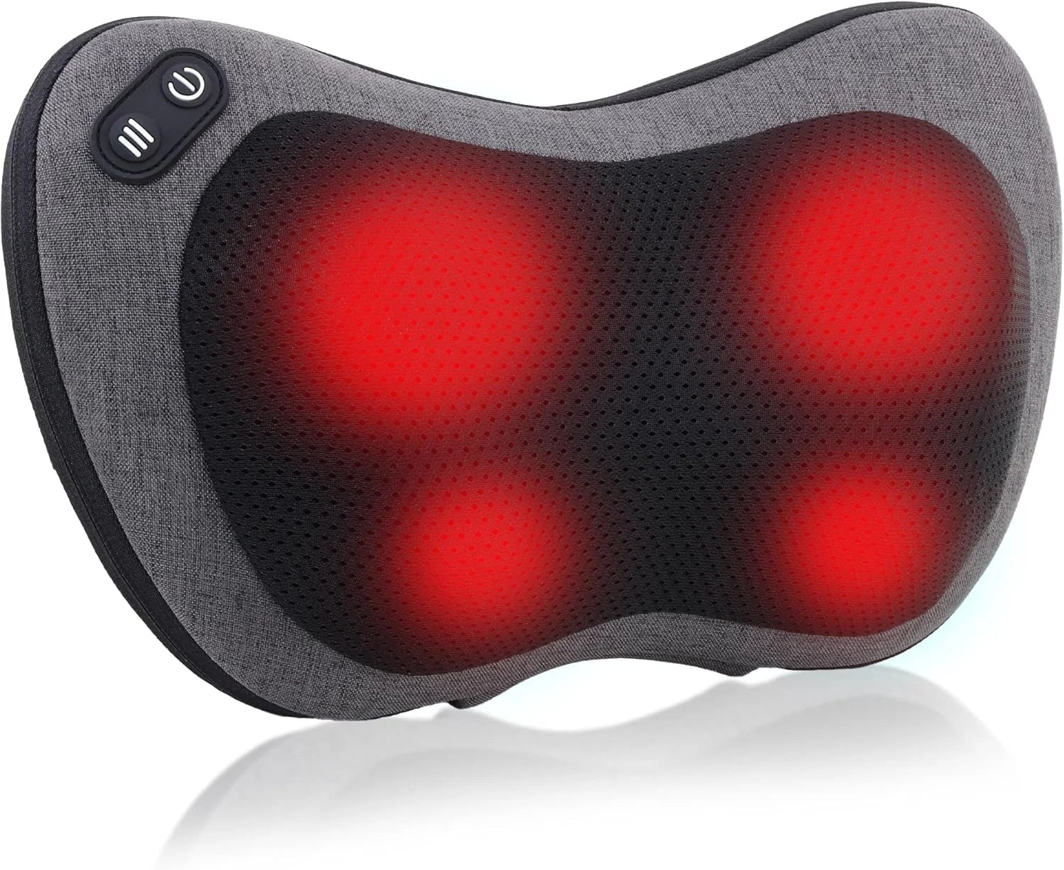 Shiatsu Neck and Back Massager with Heat - Deep Tissue Muscle Relief Massage Cushion Tidesmit