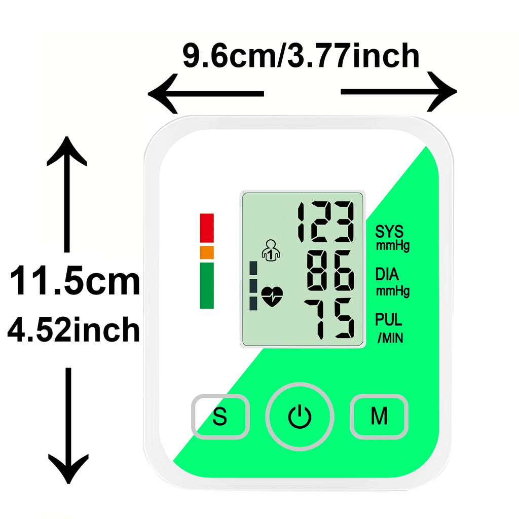 Digital Arm Pulse Blood Pressure Machine Medical Tensiometer Health Care Automatic Tonometer Household Meter