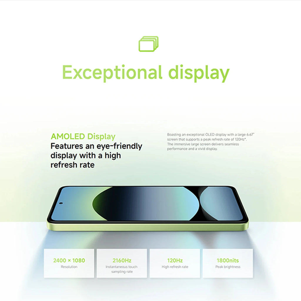 Xiaomi Redmi Note 14 4G 6+128GB 6.67" AMOLED Display 108MP Main AI Camera Helio G99-Ultra 120Hz 5500mAh 33W Turbo Charging NFC