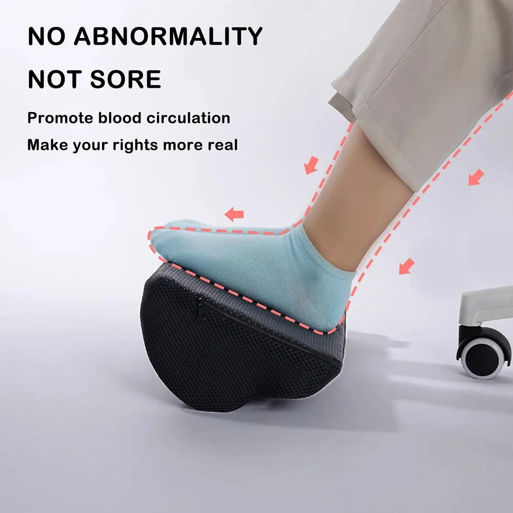 Memory Foam Under Desk Foot Rest - Ergonomic Support with Washable Cover Body Shaping Massage Equipment Tidesmit