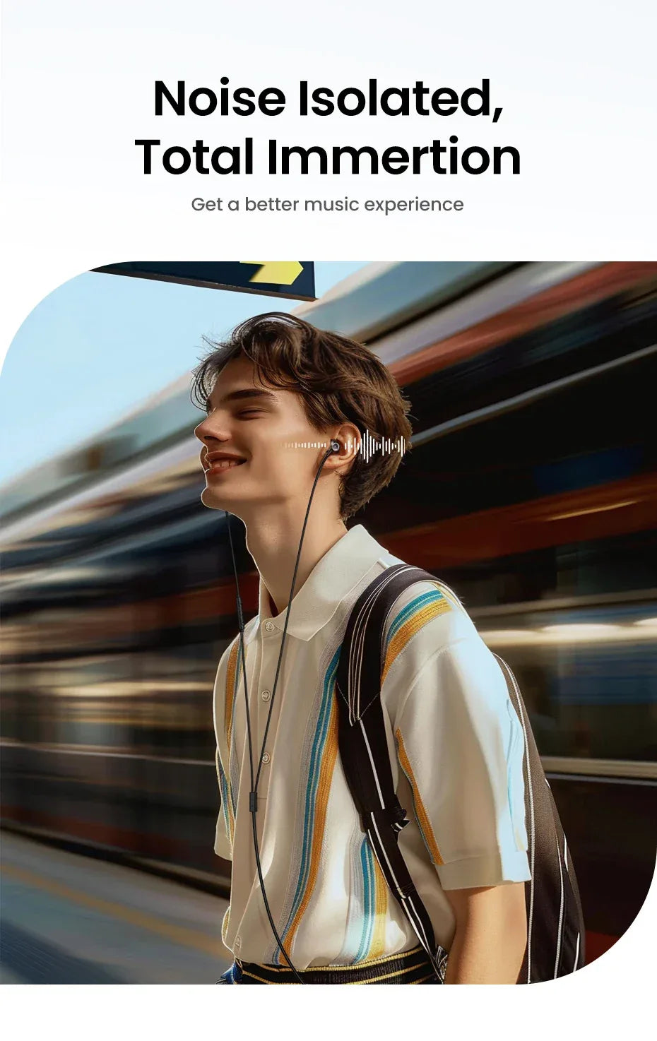 USB-C Wired Earbuds with HiFi Microphone – Tidesmit Stereo Audio Tidesmit