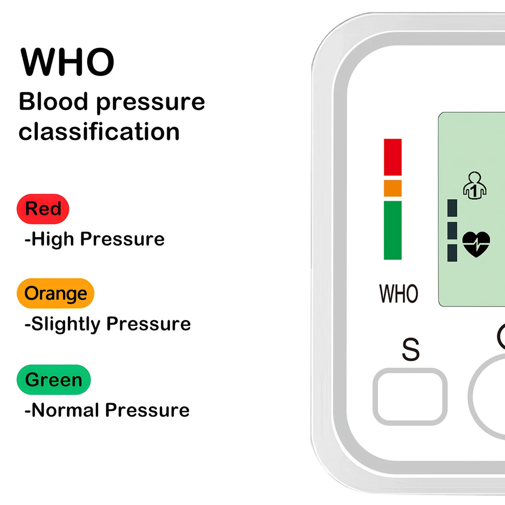 Home Arm Sphygmomanometer LCD Digital Sphygmomanometer Blood Pressure Monitor