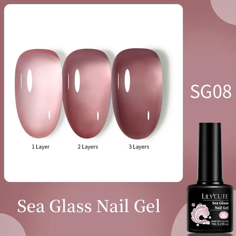 LILYCUTE Pink Nude Quick Extension Gel Nail Polish 3 In 1 Jelly Transparent Semi Permanent Soak Off Nail Art Construction Gel Permanent Makeup Machines LC-SG08 Tidesmit