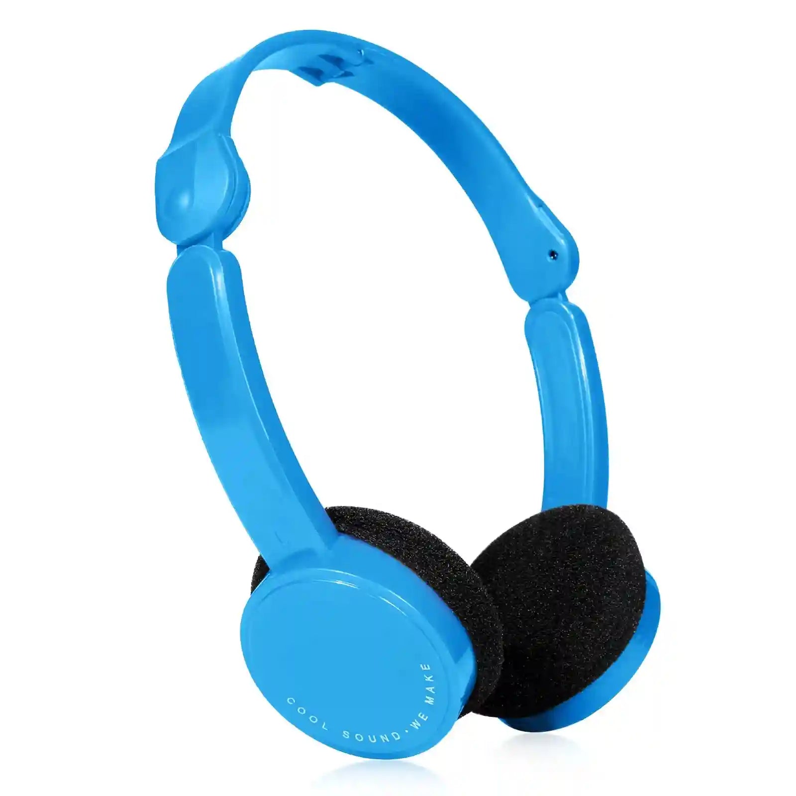 Wired Over-Ear Headphones for Kids - Foldable Design by Tidesmit Blue Tidesmit
