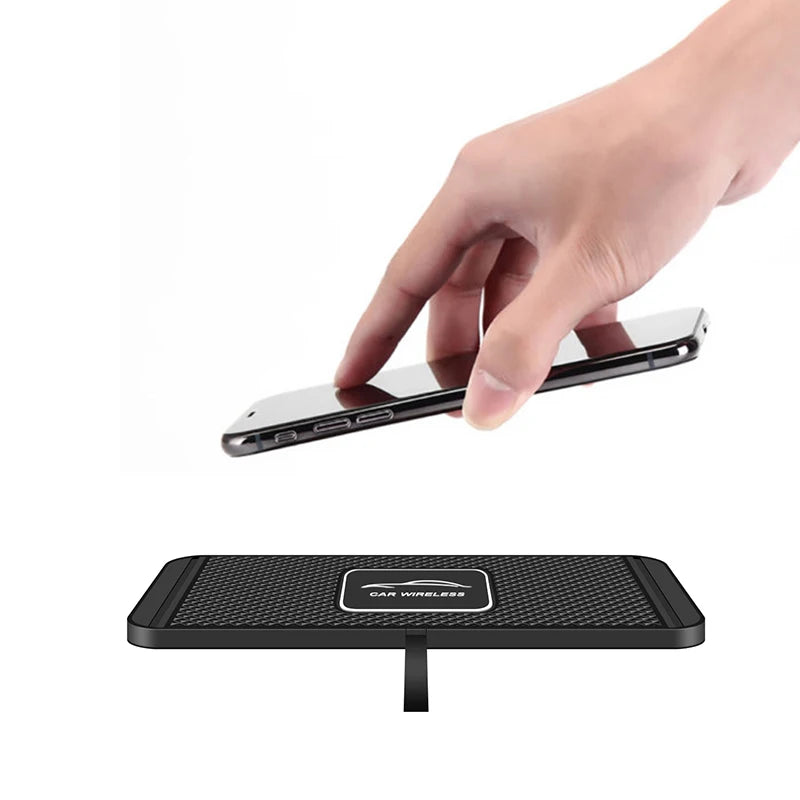 Wireless Car Charger Pad - Qi Certified Fast Charging Grip Mat Tidesmit