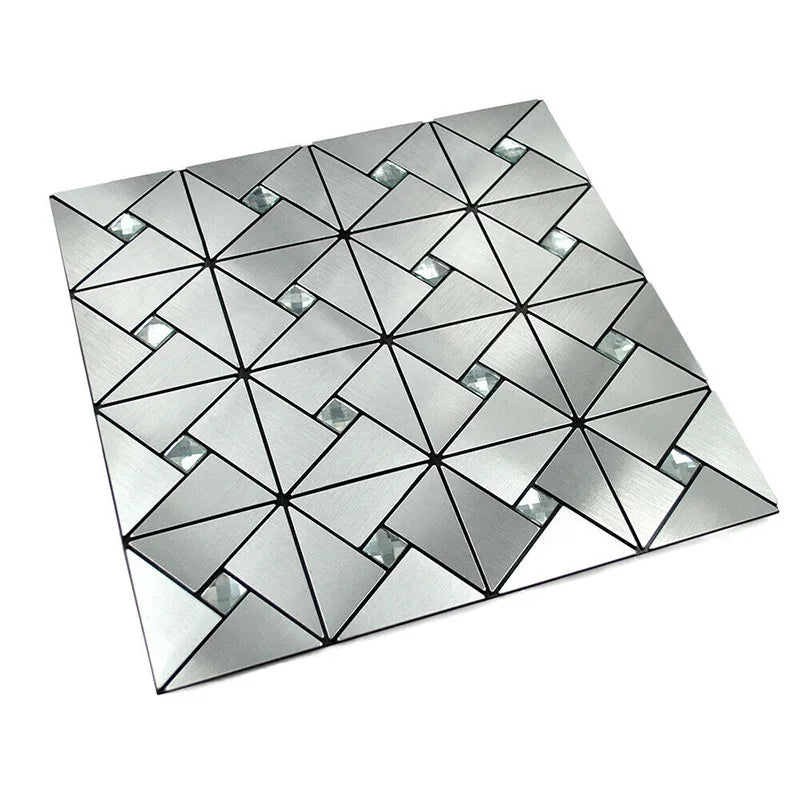 5 Pcs Self Adhesive Mosaic Stick Wall Tile Backsplash Bathroom Washbasin Living Room Home Background KTV Decor Wall Decals