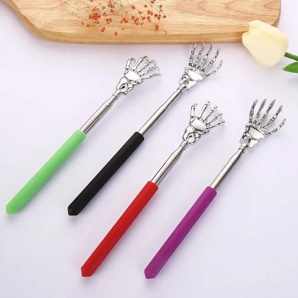 Portable Telescopic Back Scratcher - Stainless Steel Extendable Tool Back Massage Instrument Tidesmit