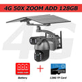 4K 50X Optical Zoom Solar Camera 10MP Dual Lens Home Outdoor 4G Sim PTZ Surveillance WIFI Security AI Auto Tracking CCTV IP Cam