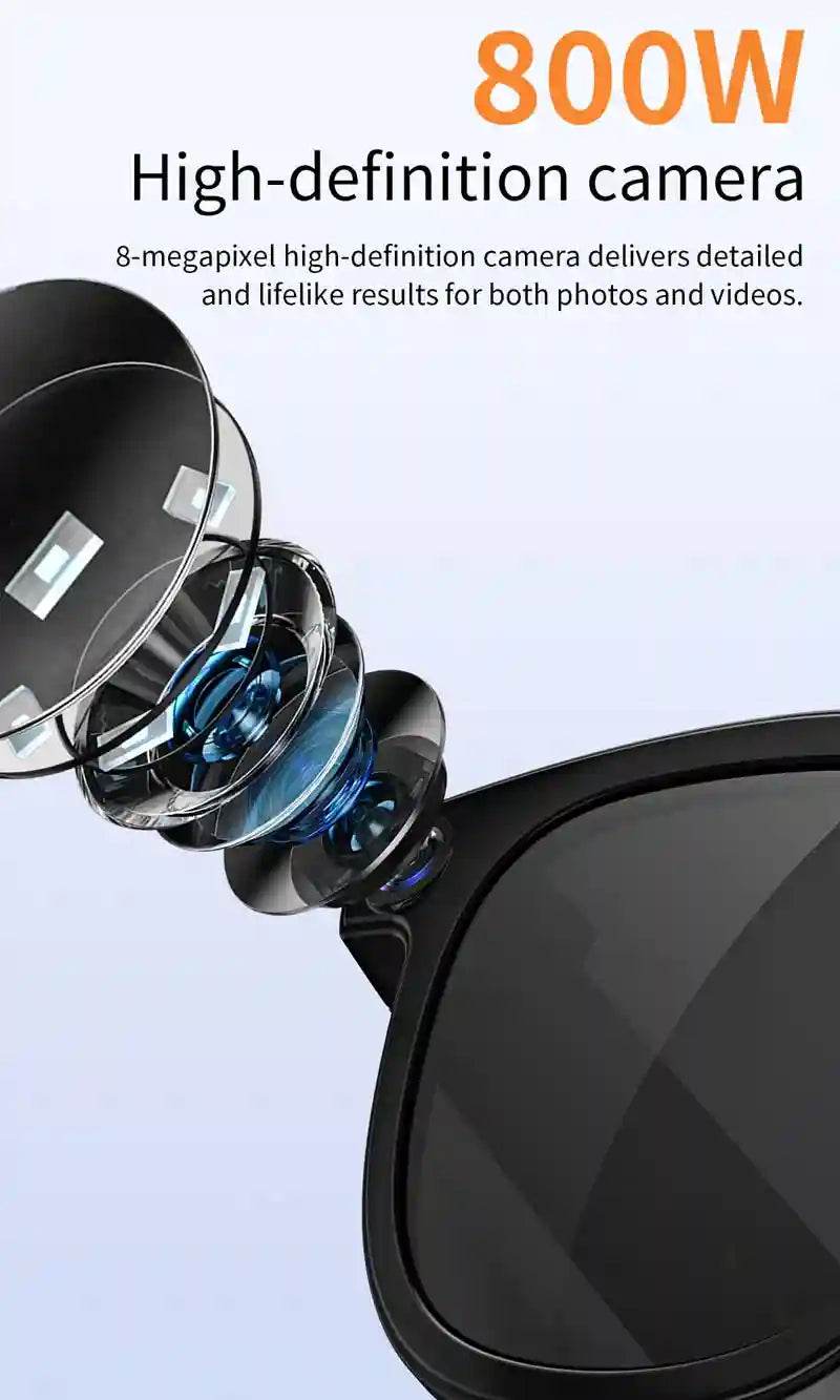AI Smart Glasses with Real-Time Translation & 4K Camera | Tidesmit Tidesmit
