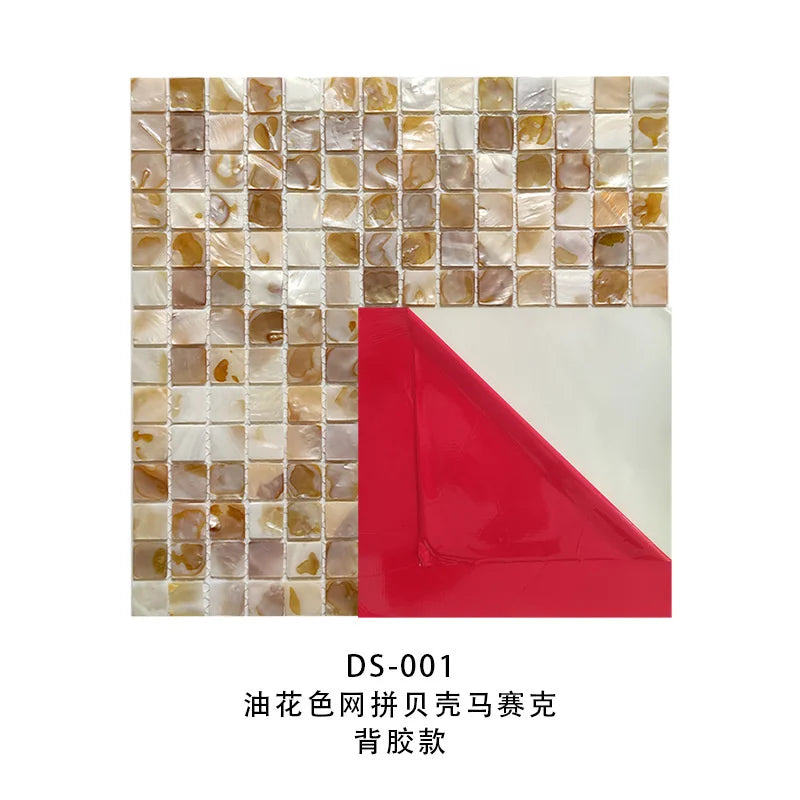 Pearl Shell Mosaic Peel And Stick Tiles Natural Self Adhesive Backsplash For Kitchen Bathroom Balcony Living Room For Couples