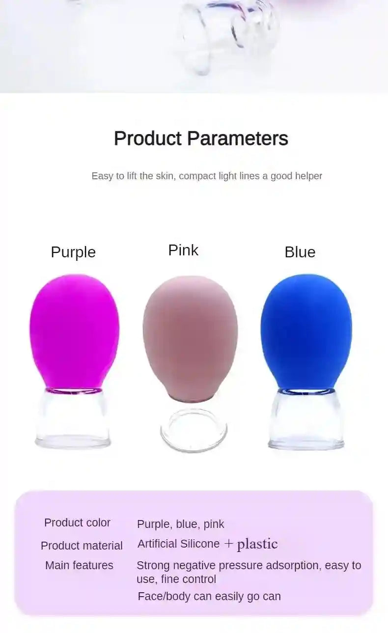 Silicone Cupping Massage Set - 5 Piece Deep Tissue Relief for Body Eye Massage Instrument Tidesmit