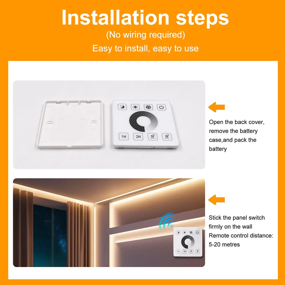 Wall Touch COB LED Neon Strip Light Wifi Bluetooth 23key Remote Control 220V Dimmer Power Kit 5m 10m 20m 40m 0.5m 240LED/m Flex
